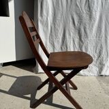 Chaise vintage pliante en bois