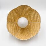 Vintage wicker flower pendant