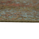 Handmade turkish decorative 1980s 232 cm x 322 cm blue wool carpet