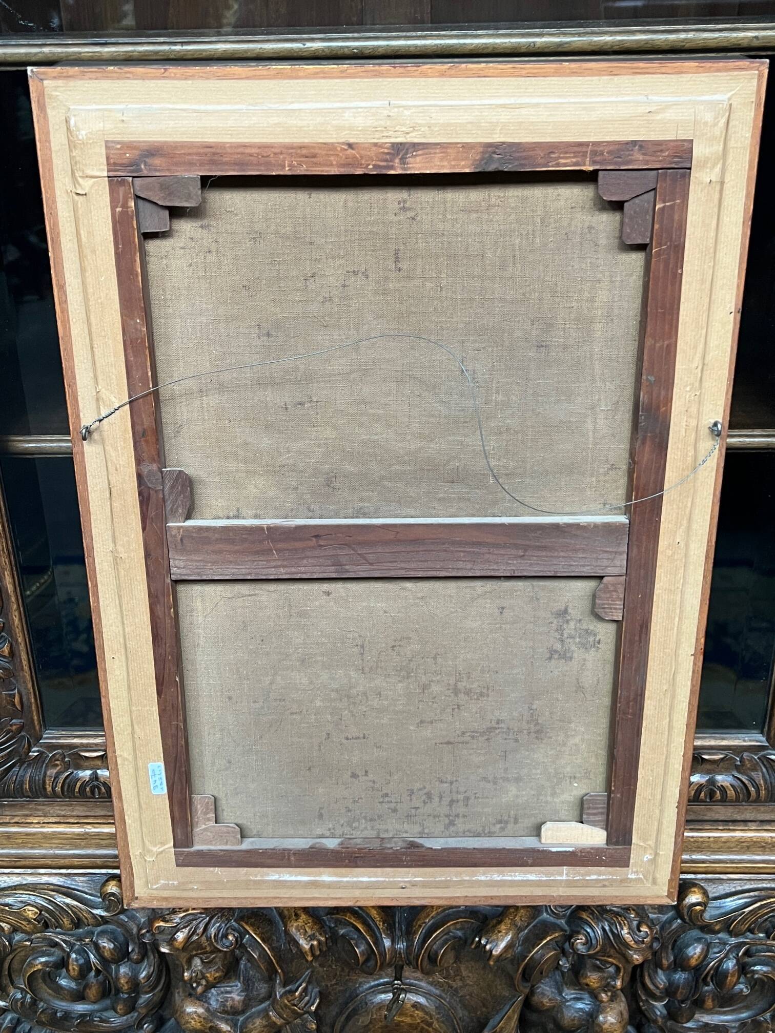 Painting signed "Bouquet of Lilacs".