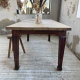 Solid oak farmhouse table 185cm
