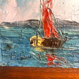 navy. Oils on panels, twentieth century