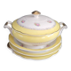 Soup tureen and 3 dishes Digoin & Sarreguemines model Graziella - Ref 921
