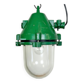 Green Industrial Cast Aluminium Explosion Proof Lamp, 1970s
