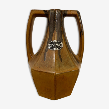 Glazed stoneware vase, "Sylva", French art deco, :p vintage deco