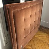 Hampstead velvet upholstered headboard