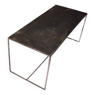 Metal designer coffee table