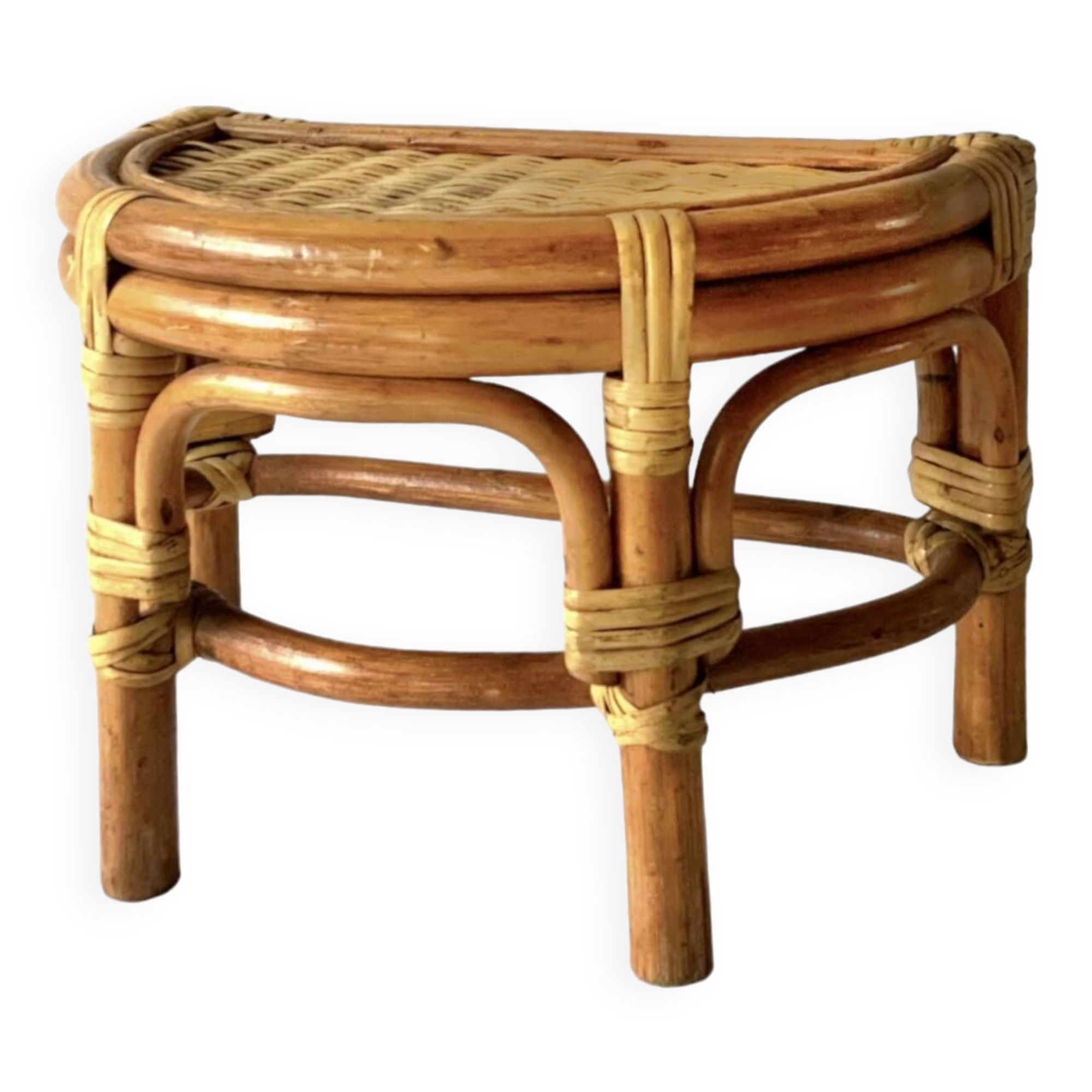 Porte-plante vintage en bambou