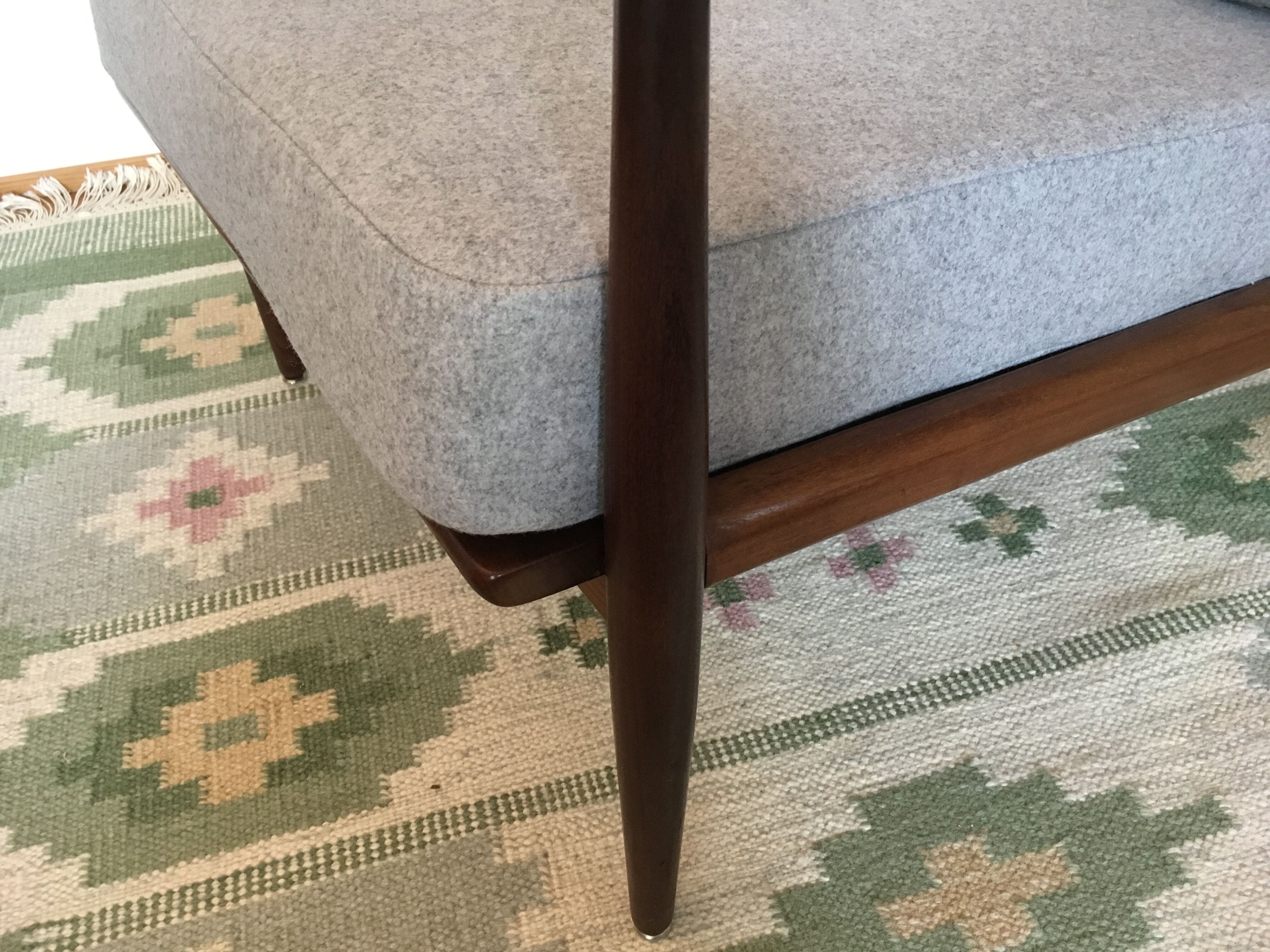 Danish midcentury teak easy chair by Arne Vodder