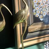 Large brass stilt walker