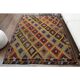 1970s Vintage Turkish Hand-Knotted Wool Cotton Yellow Area Rug 175x234