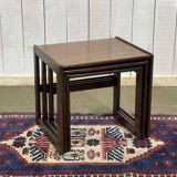 Set of 3 teak nesting tables from the 70s