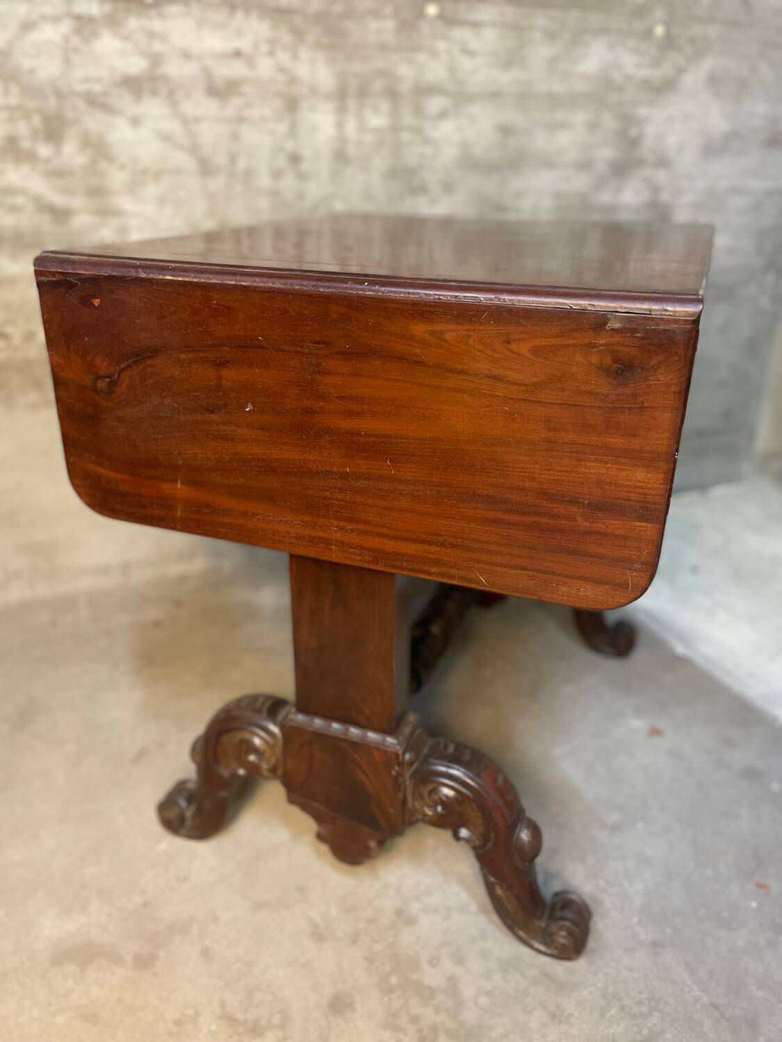 Writing table A Regency Irish carved mahogany writing table circa 1800
