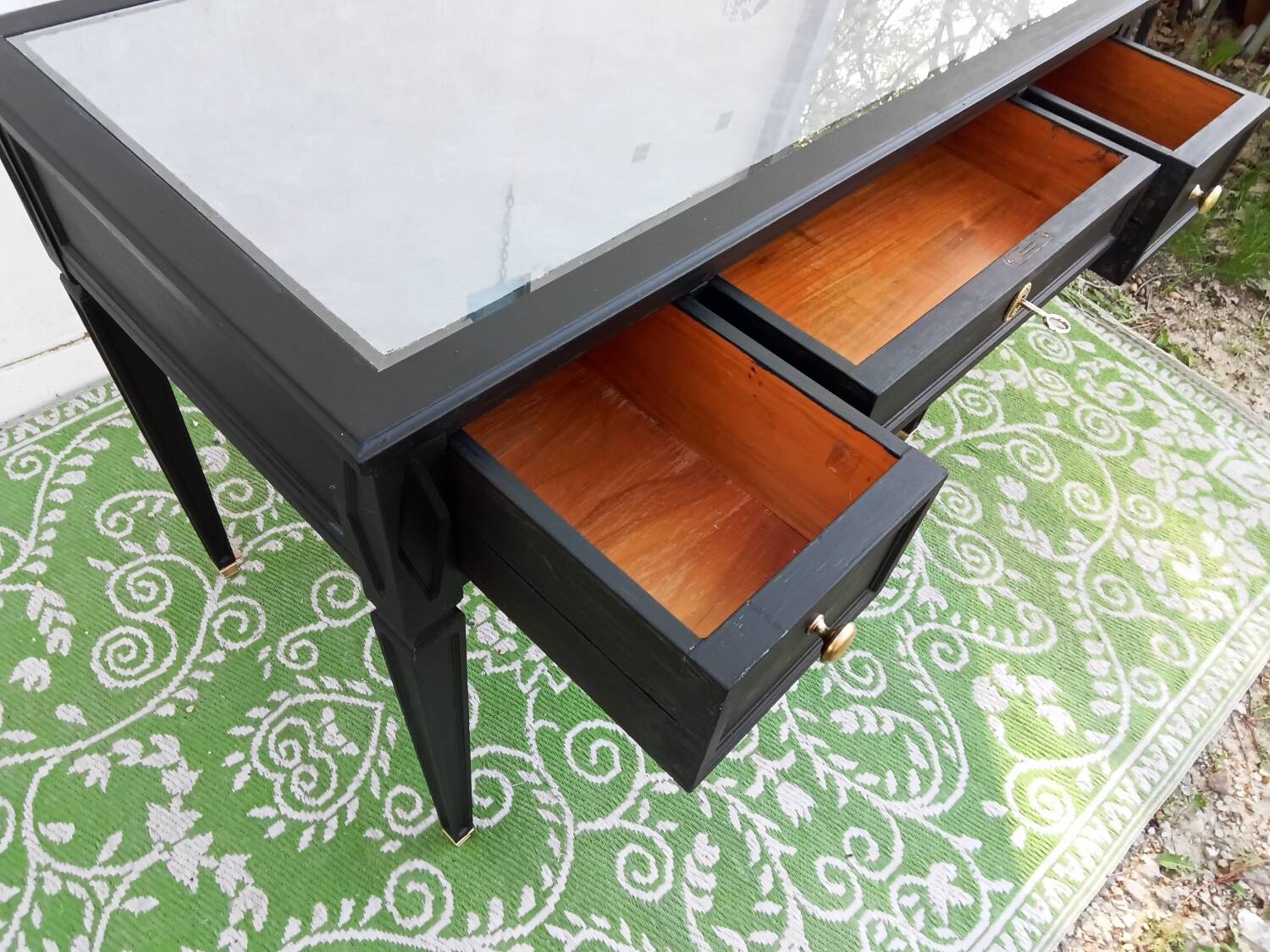 Black desk