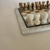 Vintage marble and stone chess sets