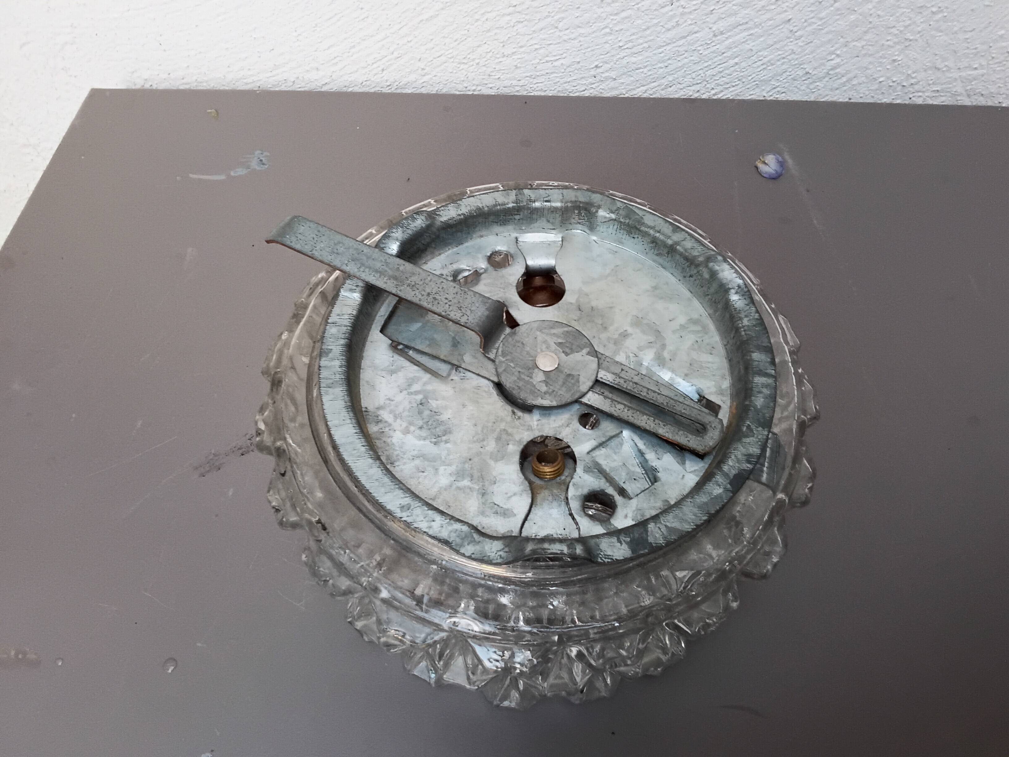 Molded glass ceiling light