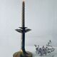 Antique golden brass candle holder