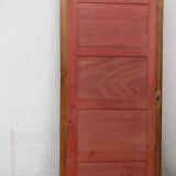 Beveled floor mirror on art deco frame