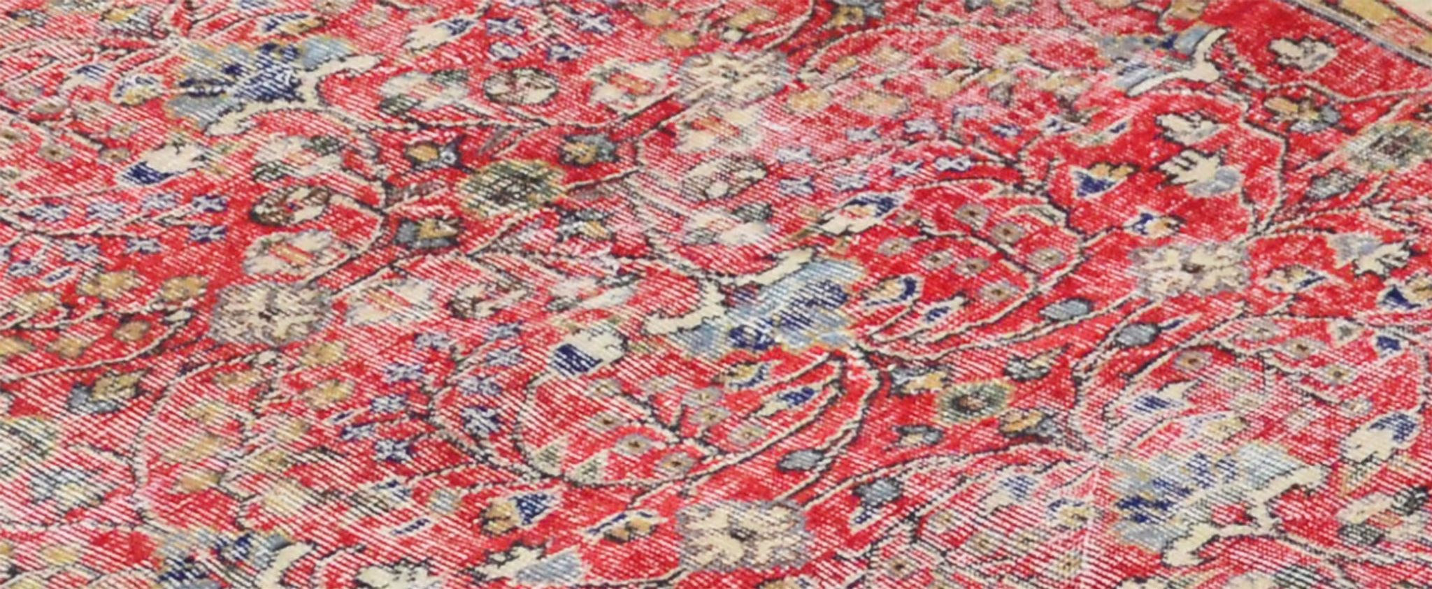 Anatolian handmade vintage rug 250 cm x 151 cm