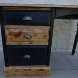 Three-drawer desk in solid pine – Completely revamped