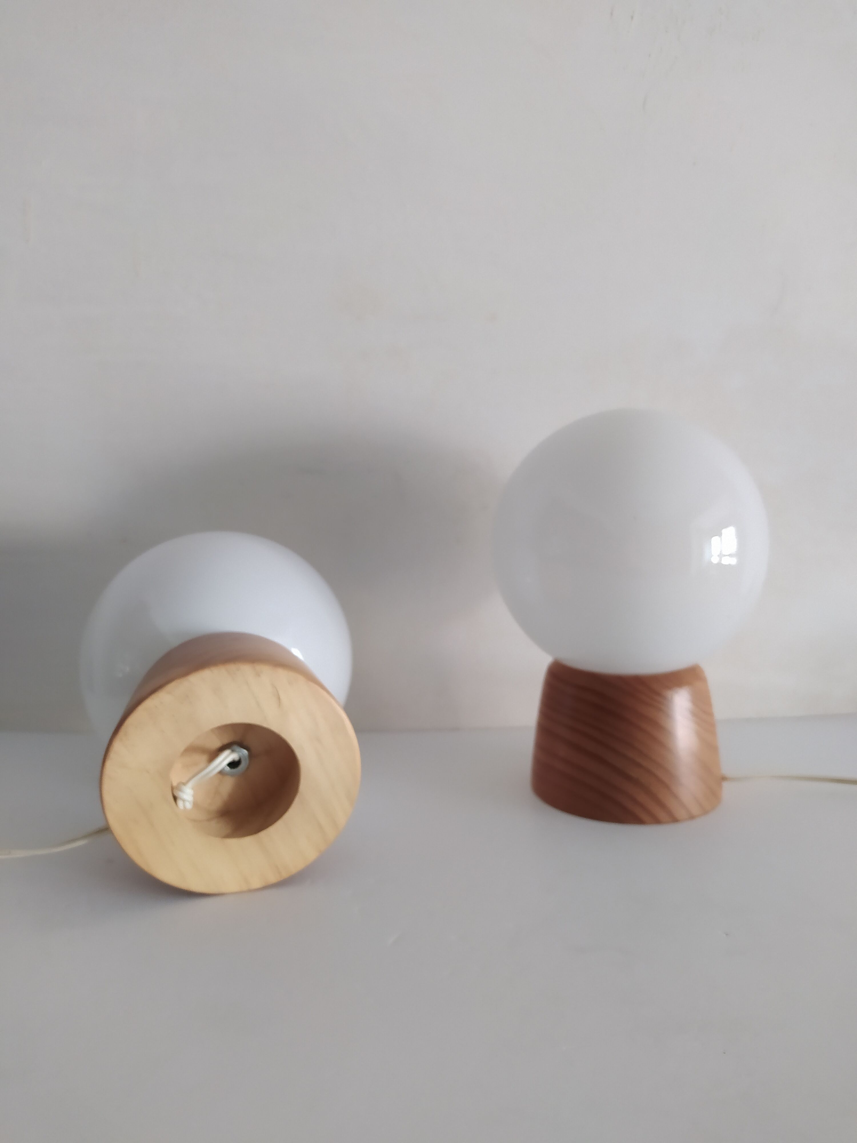 Pair of vintage bedside lamps