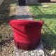 Red toad armchair