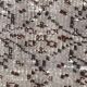 Gray & black floral turkish vintage rug