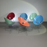 6 ST 664 Shell Chairs, Designed by Eddie Harlis