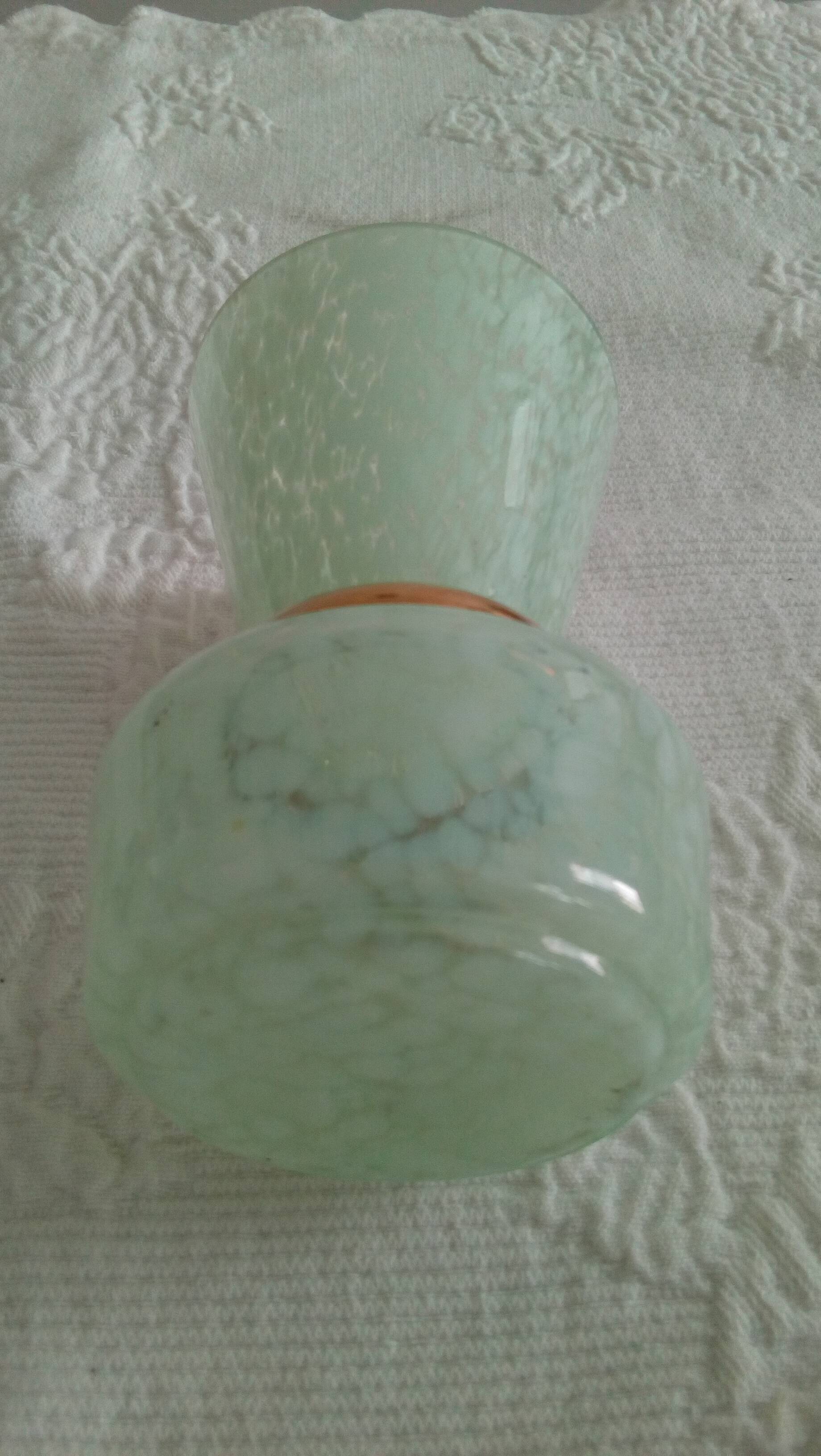Almond green clichy vase