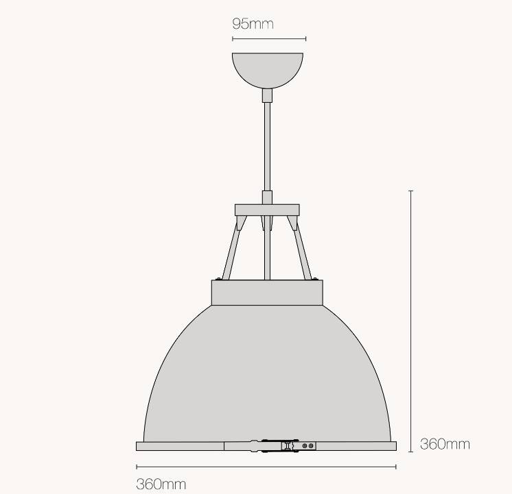 Pair of Original BTC England Titan Pendant Lights, Size 1