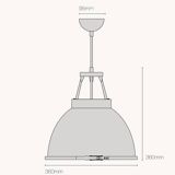 Pair of Original BTC England Titan Pendant Lights, Size 1