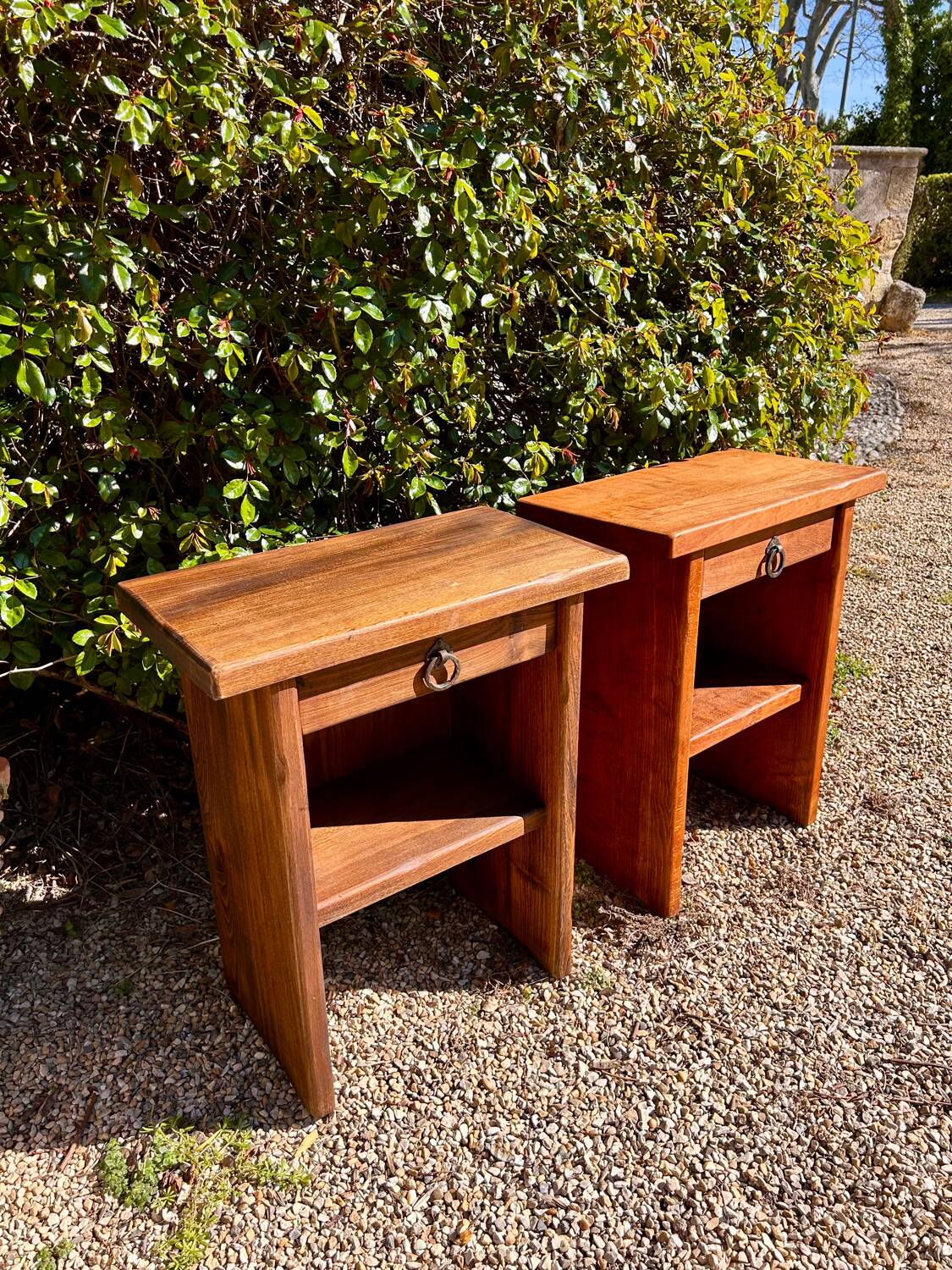 Brutalist bedside tables