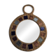 Lead and glass hand mirror