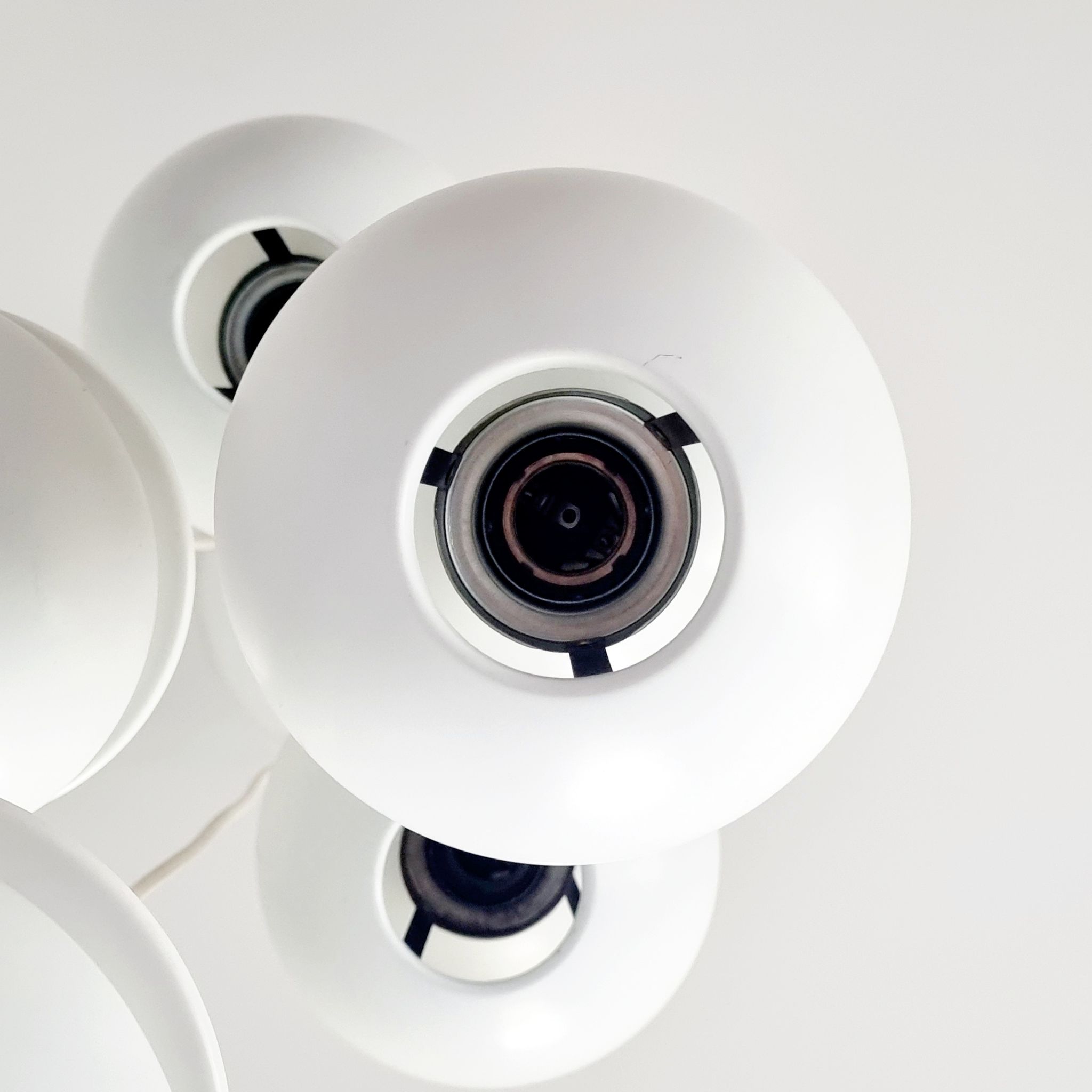 Lustre en cascade de l'ère spatiale par Klaus Hempel pour Kaiser Leuchten, Allemagne, 1972