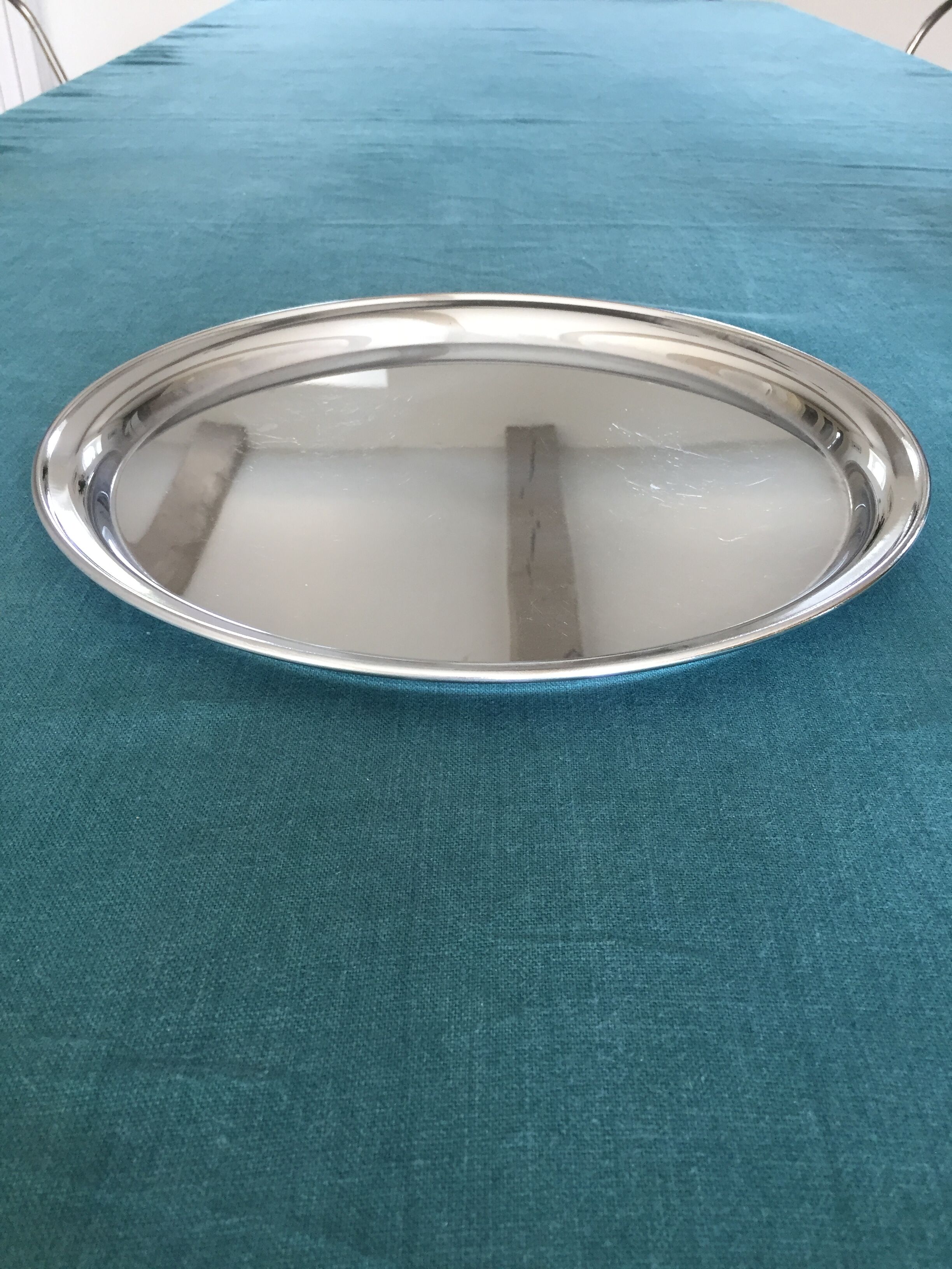 Tea service or coffee in chromed copper with tray year 70