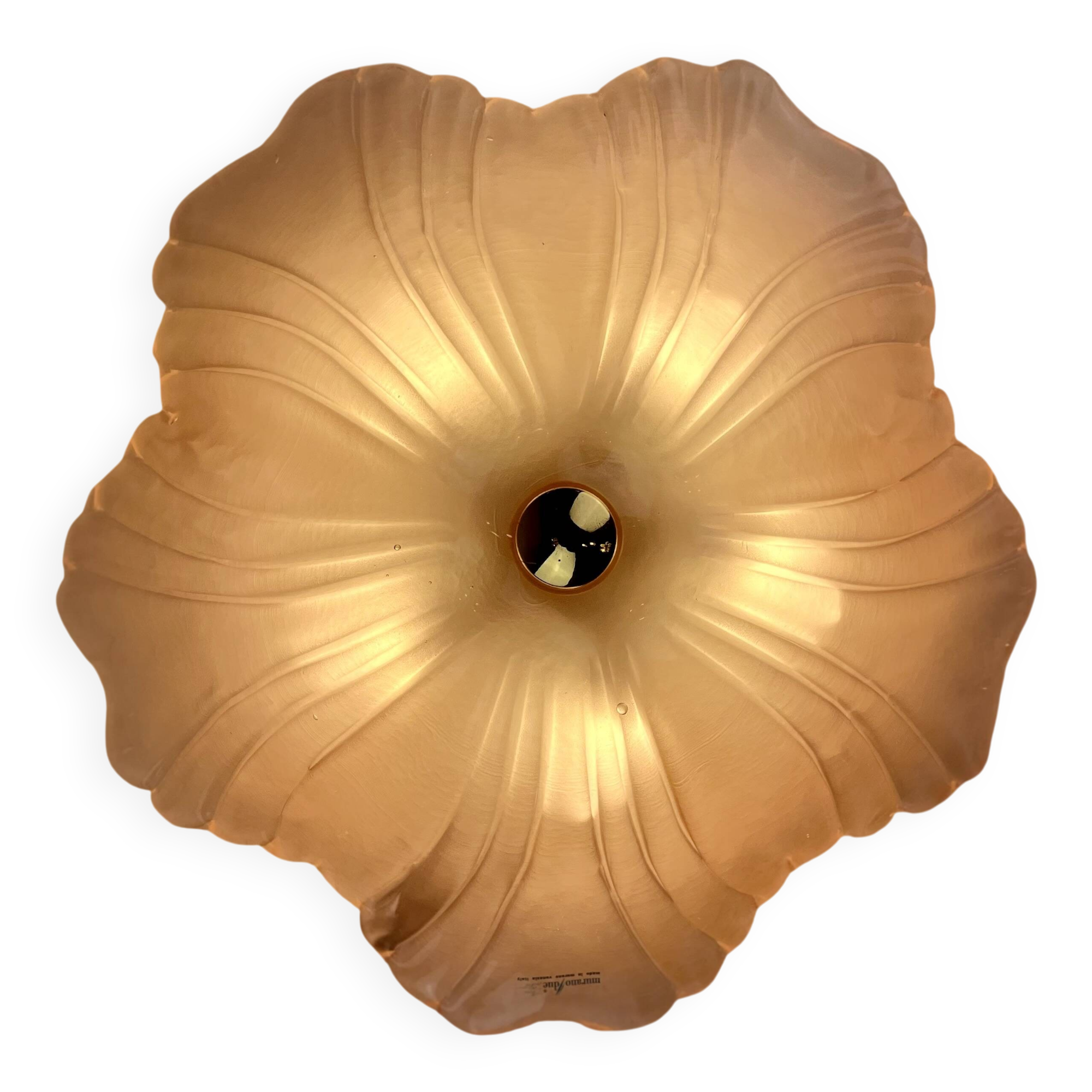 Flower Ceiling Lamp by Murano Due, 1980s