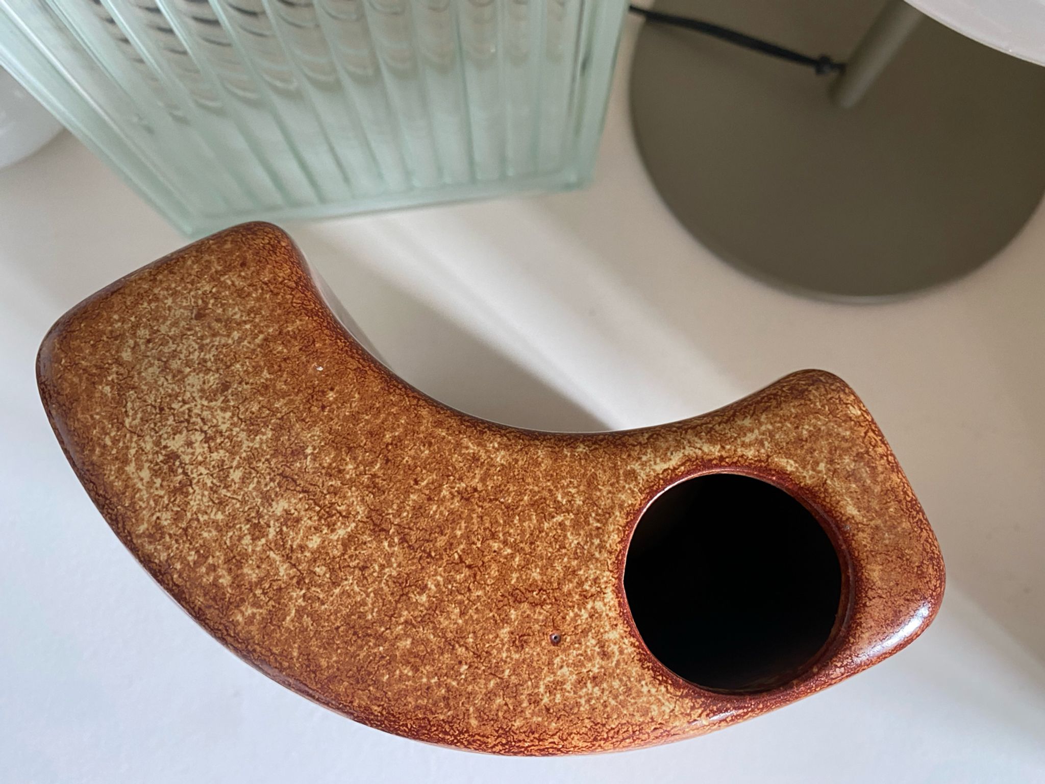 Vase en céramique Roberto Rigon Bertoncello Italie années 60
