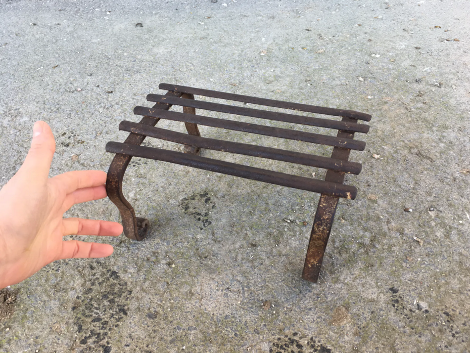 Ancient wrought iron plant support