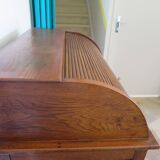 Retro-Desk / counter-American cylinder-mesh oak-1920s/40s