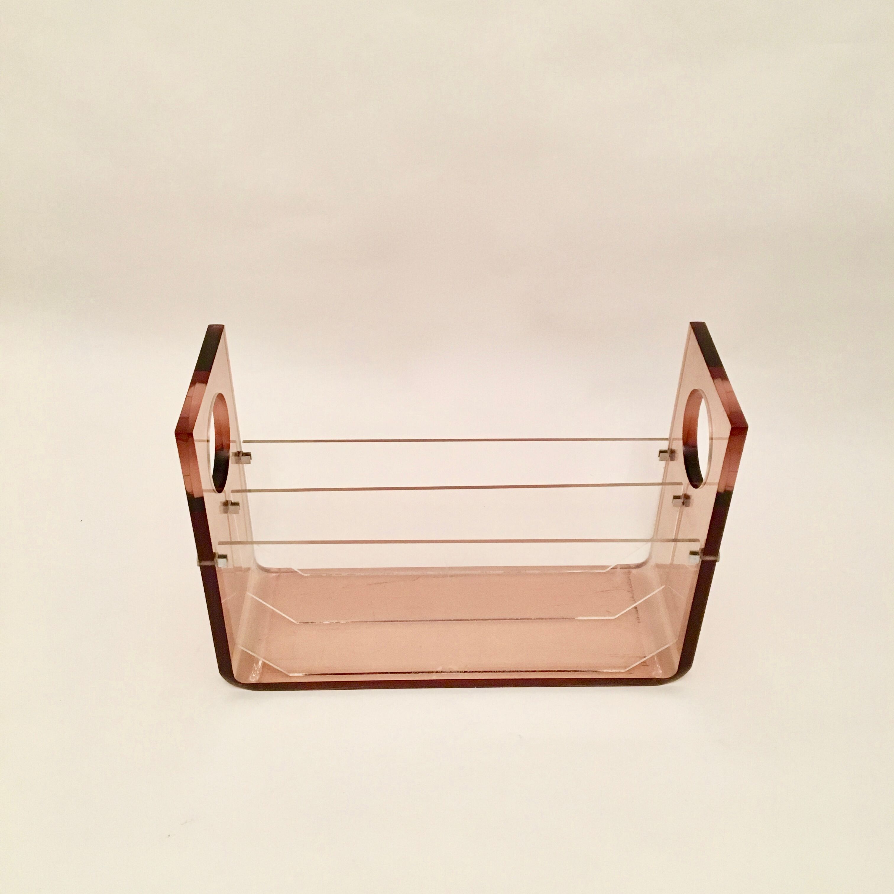 Pexiglas magazine holder Circa 1968