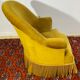 Toad armchair style Napoleon III Mustard