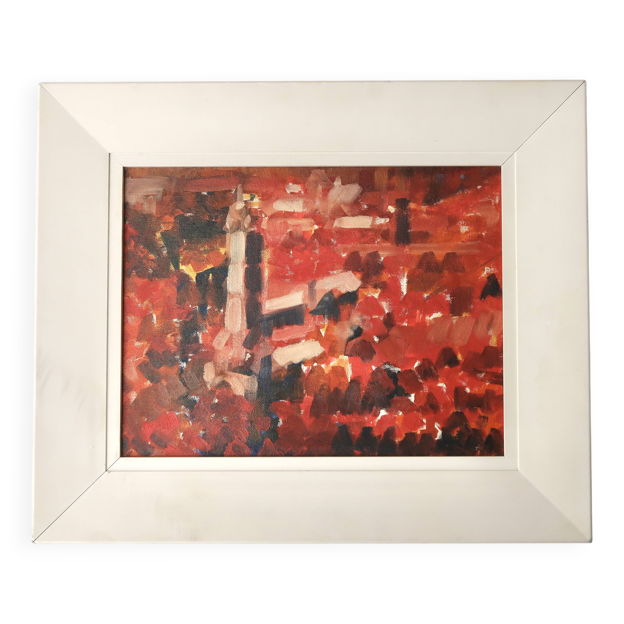 Modern painting from Ghent signed J.J Pajeile, by Nicolas de Staël.