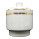 Mid-century modern sugar bowl, ivory ceramic, Ćmielów, Poland, 1960s