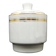 Mid-century modern sugar bowl, ivory ceramic, Ćmielów, Poland, 1960s