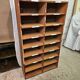Meuble casier en bois 1960