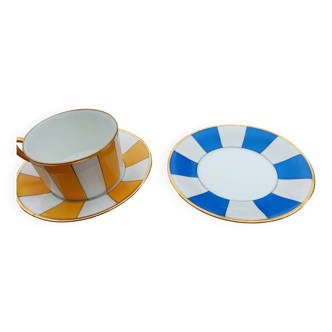 Art Deco tea or lunch cup and saucers