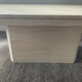 70s travertine coffee table