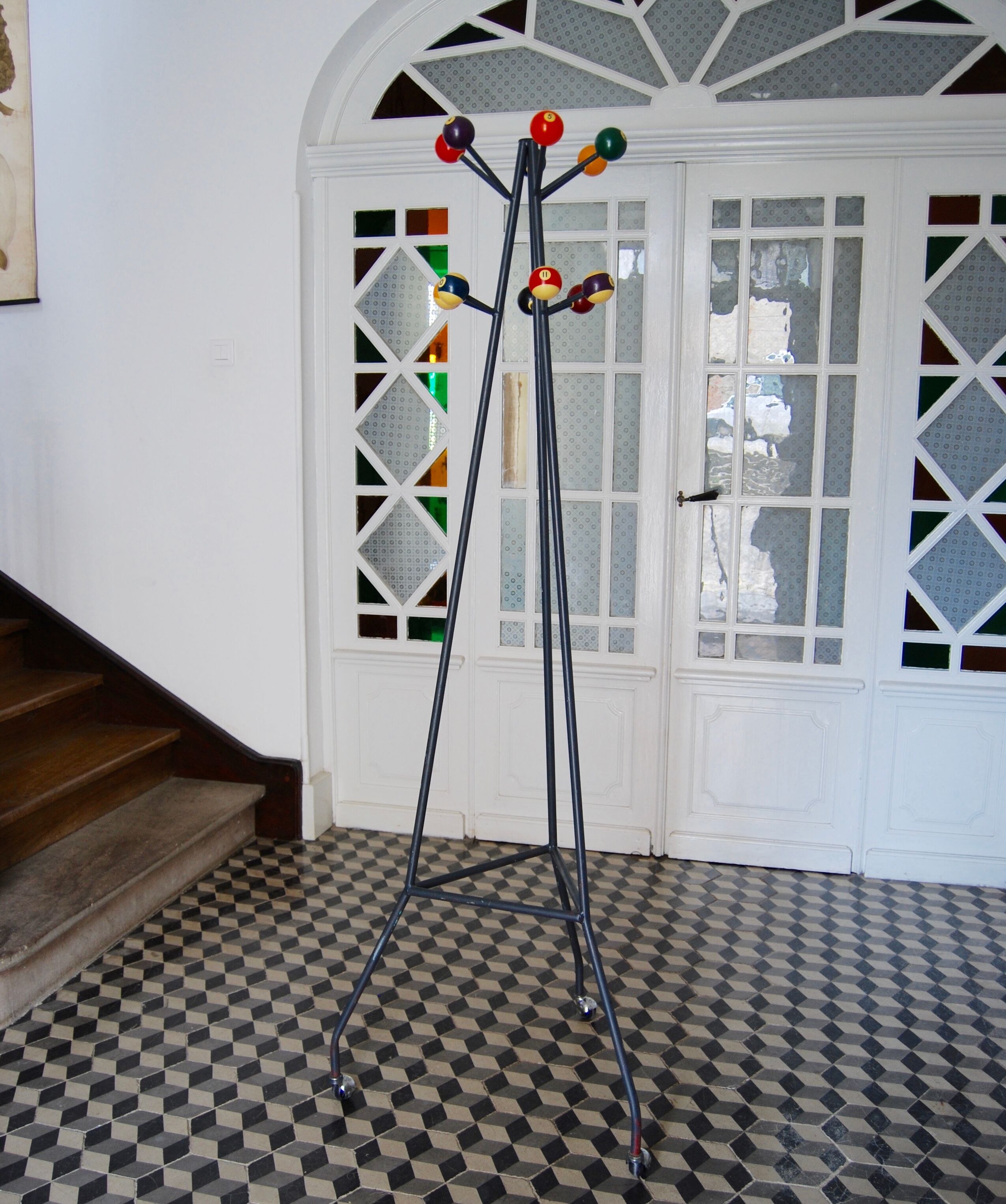 Vintage parrot coatrack