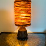 Vintage stoneware table lamp by Accolay, 70s