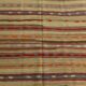 Red & Cream Striped Kilim Rug, 150x260Cm